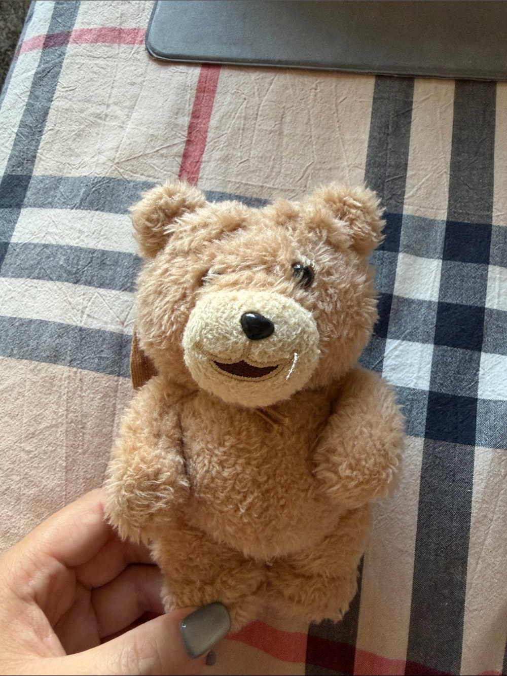 Soft Plush Brown Bear Hand Puppet - Cozy Playtime Accessory